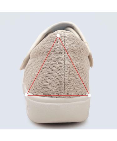 KENRET Women's Diabetic Shoes - Adjustable Closure, Non-Slip, Wide Width, Lightweight - Grey, Size 42 - Buy Online on GoSupps.com