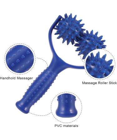 Premium Purple Massage Roller with Knobs & 2 Balls - Ultimate Self-Massage Scooter for Pain Relief in Legs Back Arms & Shoulders - Buy Online on GoSupps.com