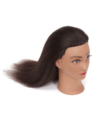 Hairginkgo 100% Real Hair Mannequin Head - Cosmetology & Hairdressing Training Doll with Clamp Stand - Buy Online on GoSupps.com