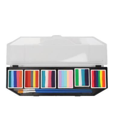 YIZISECCE Children's body paint palette 60g 6 types washable for cosplay