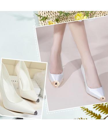 GORGECRAFT 6PCS Metal Shoes Pointed Protector - Solid Color High Heels Toe Cap - Elegant & Durable Tip Cover for Shoes Repair & Decoration - Style 2 - Buy Online on GoSupps.com