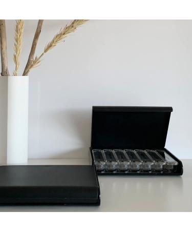 24/7 MEDICASE Danish Design Pill Box - Weekly Organizer for Small Dosages (Black) | International Shipping Available - Buy Online on GoSupps.com