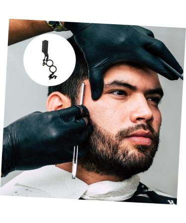 FRCOLOR 2-Pack Manual Hair Grain Knife Holder with Double Ring Flaps - Rustproof Steel Small Hair Shears & Scissors for Barbers - 15.2x5.5cm - Buy Online on GoSupps.com