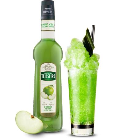 Mathieu Teisseire Green Apple Syrup for drinks sodas teas lemonades cocktails mocktails 70cl bottle - Buy Online on GoSupps.com