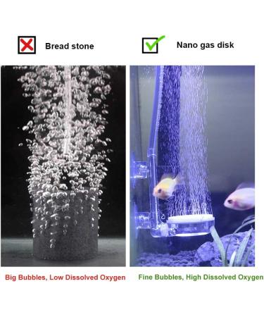 UPETTOOLS Aquarium Nano Bubble Stone Kit with Control Valve - Super-High Dissolved Oxygen Diffuser for Fish Tank and Hydroponic System - Buy Online on GoSupps.com