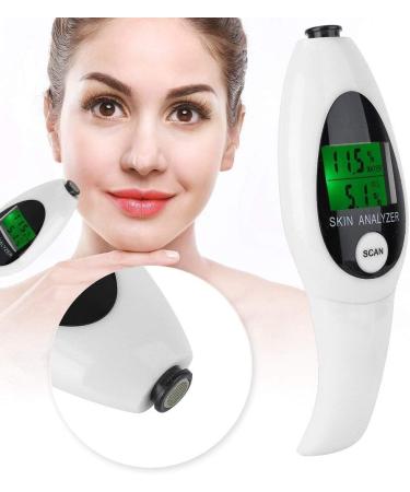 Skin Tester - Moisture Monitor Facial Precision Skin Sensor Water Oil Analyzer with Digital LCD Display (Color : White) - Buy Online on GoSupps.com