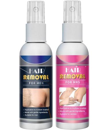 Mousse d' pilation la cire d'abeille mousse d' pilation douce spray d' pilation permanente naturelle pour homme et femme (m lange de 2 pi ces)