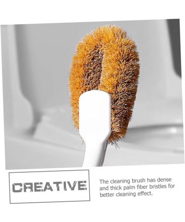 Solustre Toilet Brush - No Loss Toilet Cleaner for Bathroom Gap & Bowl - Durable PP Handle Easy Hanging Design - Buy Online on GoSupps.com