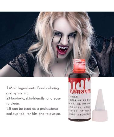 Professional Face Gel Paint Blood for Special Effects | 50ml Fake Blood Gel for Halloween Witches & Vampire Scars - Buy Online on GoSupps.com