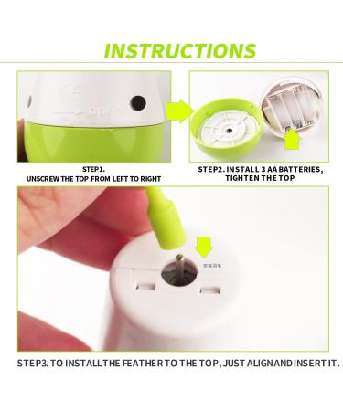 Interactive Cat Feather Toy | Automatic Cat Wand Toy with Catnip | Fun Culbuto Kitten Toys | All for Paws Pet Toys - Buy Online on GoSupps.com