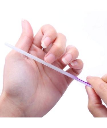 6 PCS Professional Beauty Glass Nail Files for Smooth Manicure & Pedicure | Double Sided Fingernail File with Protective Case - Buy Online on GoSupps.com