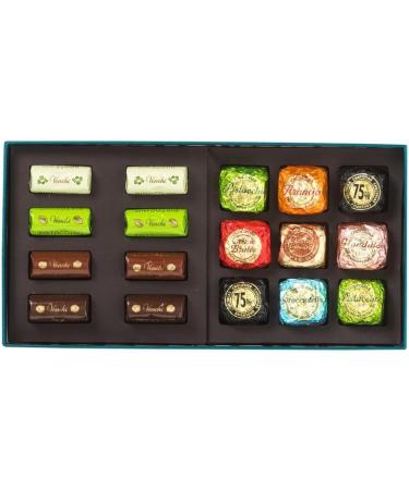 Venchi - Murrine Collection - Blue box with assortment of Mini Lingots & Chocoviar 294 g - with Piedmont Hazelnuts PGI - Gluten free - Gift idea - Buy Online on GoSupps.com