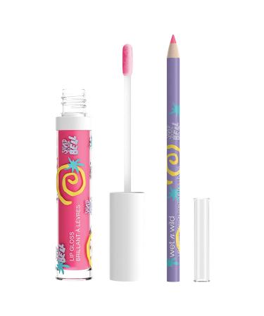 Wet n Wild Saved By The Bell Bayside Beauties Lip Kit - Lip Plumping Gloss & Liner - Bubblegum Scent - Kelly (1114540) - Buy Online on GoSupps.com