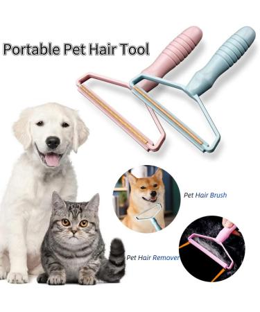Portable Fabric Shaver & Pet Hair Remover - Manual Lint Remover for Carpet, Clothes, Furniture - Blue 1pcs - Buy Online on GoSupps.com