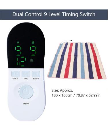 Fdit Electric Heated Blanket - Fast Heating Comfortable 180x160 cm for Bed (EU Plug 220V) - International Shipping Available - Buy Online on GoSupps.com