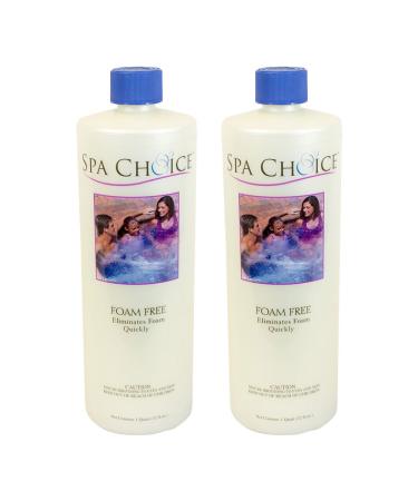 SpaChoice 472-3-2041-02 Foam Free for Spas and Hot Tubs 1-Quart 2-Pack