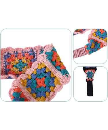 JSGHGDF Crochet Headband Hollow Kerchief with Stretchy Hair Rope Ethnic Flower Pattern Turban for Girls Photo Props White - Buy Online on GoSupps.com