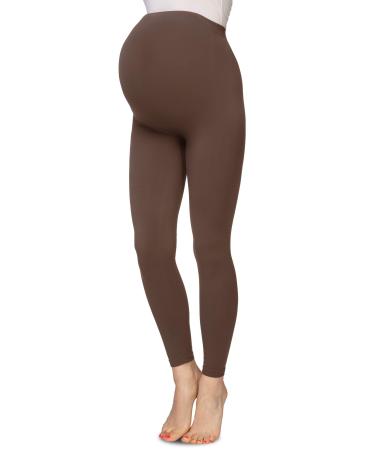 Annes styling Women s Maternity Leggings with Over Bump Support Full Length 90 DEN 12-14 Glasse