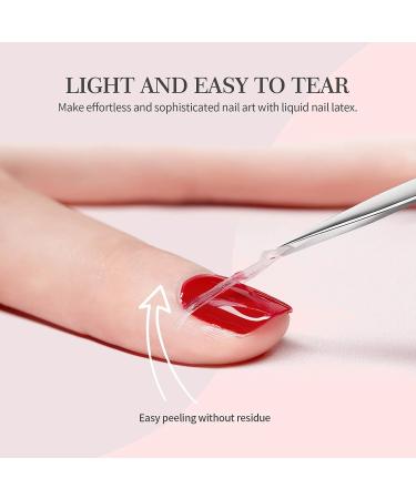 SAVILAND Liquid Latex for Nails 30ML - Nail Polish Barrier Peel Off - Cuticle Guard & Skin Protector - 2PCS White Set - Buy Online on GoSupps.com