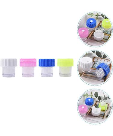 Lurrose 4-Piece Colored Contact Lens Cleaning Box - Travel-Friendly Manual Lens Cleaner & Magnifying Case for Daily Use - Buy Online on GoSupps.com