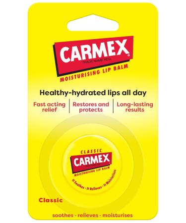 Carmex CLASSIC Moisturising Lip Balm For Dry And Chapped Lips 7.5g