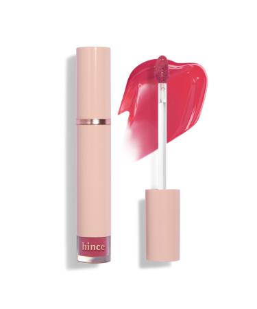 HINCE Mood Enhancer Water Liquid Glow - Non-Sticky & Waterproof Lip Stain for Women - Long Wearing Lip Gloss for Natural and Glass Glow - Moisturizing Liquid Makeup 0.16 fl.oz. (CHERISHED)