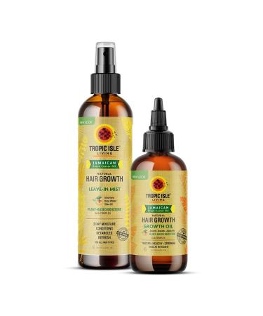 Tropic Isle Living Jamaican Black Castor Oil Hair Growth Oil with Daily Leave-In Conditioner Mist - Buy Online on GoSupps.com