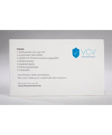 VCV Homecheck Vitamin D Deficiency Self-Test | Clinically Evaluated | Fast Results in 10 Minutes | Easy Color Card Explanation - Buy Online on GoSupps.com