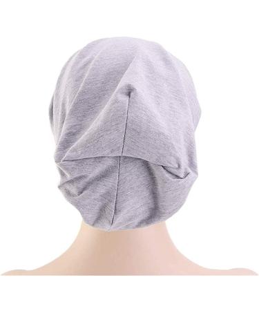 DABERVICH Satin Silk Lined Sleep Cap - Gray | Frizzy Hair Women | Shop Now - Buy Online on GoSupps.com