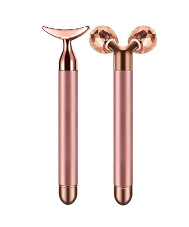2-in-1 Face Massager Roller Electric Face Roller  3D Roller and Crescent-Shape Face Massager Kit Gift Set for Face Skin Care Tools - Buy Online on GoSupps.com