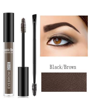 Waterproof Semi-Permanent Eyebrow Gel for Long-Lasting & Sweat-Resistant Makeup - Black/Brown - Buy Online on GoSupps.com