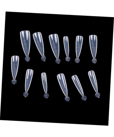 FRCOLOR Nail Tips Cosmetic False Nails Tips for Nail Extension Fake Acrylic Nails Merlan False Fingernails Nail Art Sticker Nail Extension Model Oval Coffin White - Buy Online on GoSupps.com