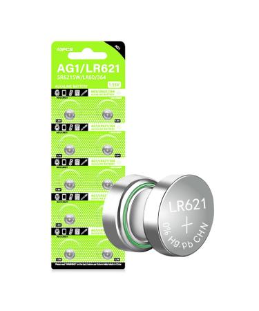 10PCS 1.55V AG1 LR621 364 164 531 SR621 SR621SW SR60 CX60 Button Battery for Watch Toys Remote Cell Coin Batteries