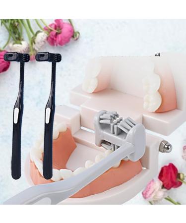 6-Page Round Super Soft Toothbrush Set - Deep Cleaning Dental Care for Adults & Children - Portable & Sensory Joy - 4 Pack (Black) - Buy Online on GoSupps.com