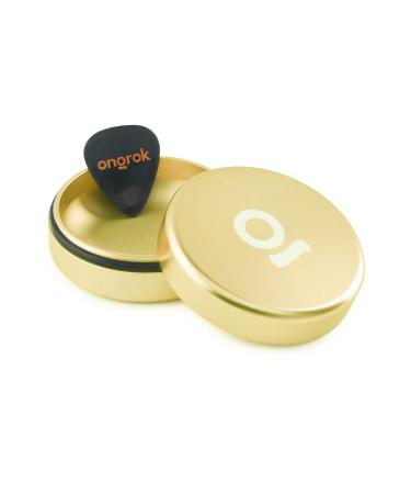 ONGROK Storage Puck, Gold, Perfect Size Case to Stash in Your Pocket, Airtight, Preserves Moisture Profile, Smell and Aroma