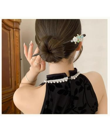 Qoiseys Bell Orchid Chinese Style Retro Tassel Hairpin for Women Bride Wedding Hair Clips for Hair Accessories - Buy Online on GoSupps.com