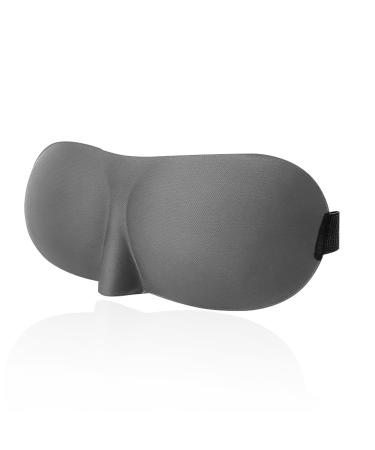 Sleep Masks for Women Men Blackout Blindfold Eye Cover for Travel 3D Eye Mask for Deep Sleep Sleep Mask for Side Sleeper Eye Mask with Adjustable Strap for Sleeping Soft Breathable Eye Cover Grey