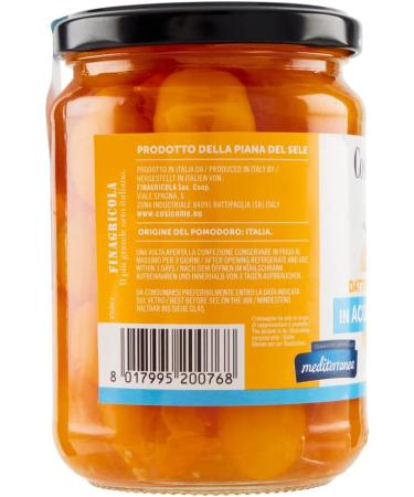  Italian Gourmet E.R. Cos Com' Datterino Giallo tomate jaune Datterino dans l'eau de mer tomates italiennes pot de 350 g + bo te italienne Gourmet Polpa di Pomodoro 400 g - Buy Online on GoSupps.com