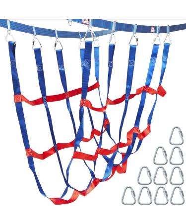 Lily's Things Cargo Net Attachment | Double Slackline Accessories Ninja Slackline Accessories with Our Double Slackline Course Sets or Climbing Wall Single Line Slacklines Playground Equipment Outdoor