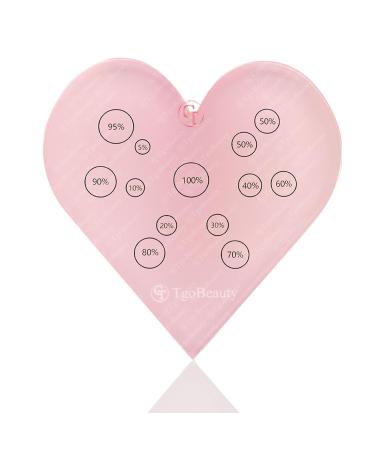 TgoBeauty Heart Cosmetic Makeup Palette - Eyebrow Color Mix Tool & Nail Art - Pink Heart Color Ratio for Permanent Makeup - Buy Online on GoSupps.com