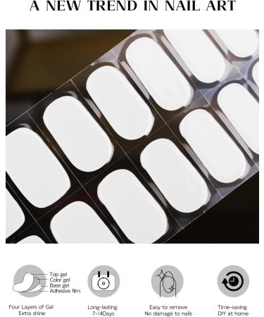 Shop Ebanku 20PC UV Gel Nail Film - Self-Adhesive Nail Stickers & Foils for Stunning Nail Art - Ideal for Women & Girls - Buy Online on GoSupps.com