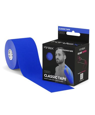 Kintex kinesiology tape classic 5 cm x 5 m skin -friendly & waterproof kinesiology tape physio tape medical tape for sports & physiotherapy dark blue - Buy Online on GoSupps.com
