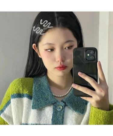 Snake Hair Pins for Women Silver Hair Clips for Girls Punk Hair Accessories for Teenages Rhinestone Hair Barrettes for Kids Y2K Stuff for Teens Sparkly Hair Grips for Short Hair Slides for Fine Hair - Buy Online on GoSupps.com