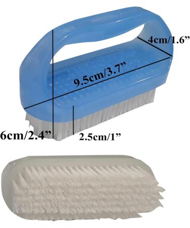 Condello Casa Nail Brush Set x2 - Soft Bristle Hand & Foot Cleaner with Skin Remover - Perfect for Nails & Toes - Buy Online on GoSupps.com