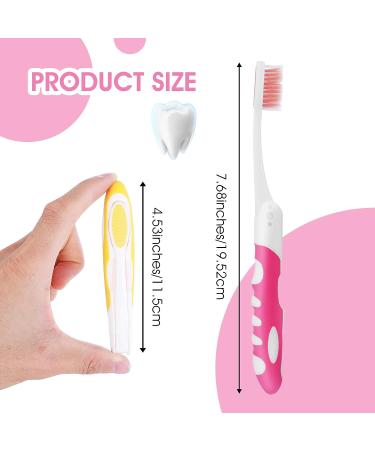 Sibba Travel Toothbrush 4 Pack - Portable Folding Toothbrushes with Soft Bristles for Camping, Hiking, and Traveling - Buy Online on GoSupps.com