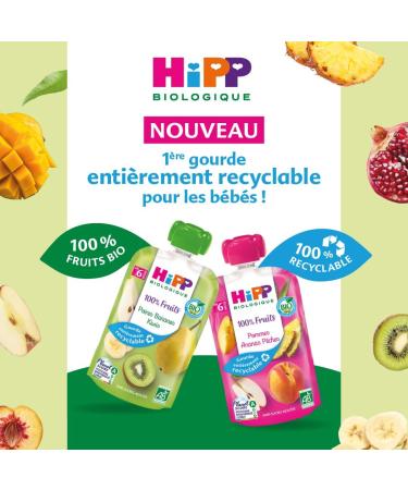 HiPP Organic Multipack Pouches 4 Varieties From 6 Months - 8 x 90g - Buy Online on GoSupps.com