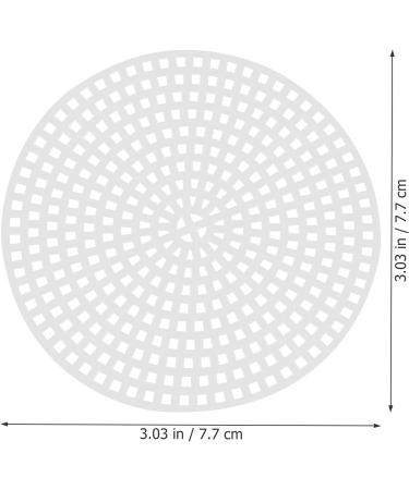 Exceart 30pcs Plastic Canvas Shapes for DIY Cross Stitch Embroidery - Round 7.7cm Mesh Screen for Needlepoint Craft Projects - Buy Online on GoSupps.com
