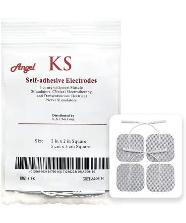 Buy KS Premium TENS/EMS Unit - 40 Reusable Self-Stick Gel Carbon Electrode Pads (2x2 in) | International Shipping Available - Buy Online on GoSupps.com