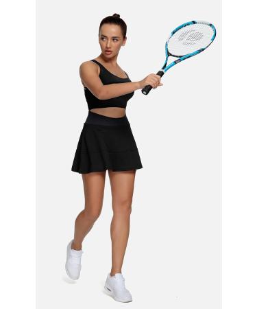 Queenieke Ladies Tennis Skirt with Built-in Shorts - Summer Running & Fitness Skirt for Tennis Golf Gym - Stylish & Comfortable Workout Wear - Buy Online on GoSupps.com