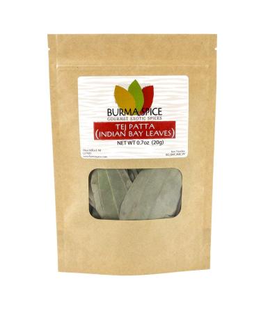 Indian Bay Leaves | Tej Patta | Multifunctional Aromatic Leaves for Various Types of Cuisines | Ideal for Seasoning Meat, Rice, Pasta, and to Make Tea Infusions 0.7oz. 0.7 Ounce (Pack of 1)